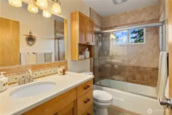 Full bath located on the main level.