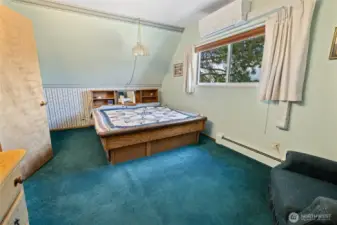 One of two bedrooms on the upper level.