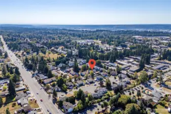 Super close to shopping, dining, Hwy's and public transportation.