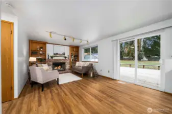 Step out to the spacious back deck!