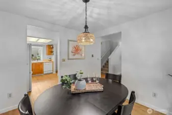 Dining Room off of Kitchen and Living Room.