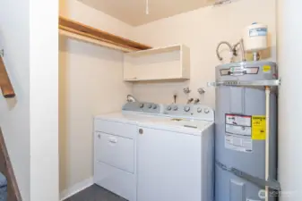 Laundry room, down the stairs off the kitchen