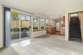 Downstairs apartment living room