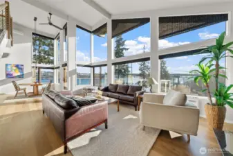 Soaring, light-filled ceilings.