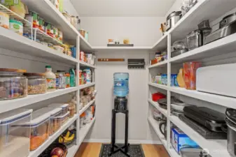 Large pantry.