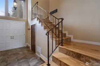 Powder Coated Stair case to upper level