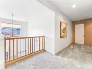 Plenty of lofted flex space upstairs!
