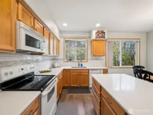 New backsplash & undermount sink. Plus all appliances stay!
