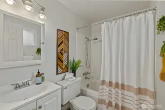 Primary bedroom with ensuite bathroom