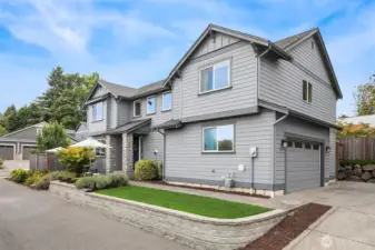 Two car over-height garage and plenty of driveway parking. The quiet lane serves just two homes - no through traffic!