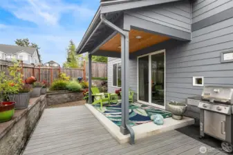 The back patio is plumbed with natural gas for a BBQ and/or gas fireplace.