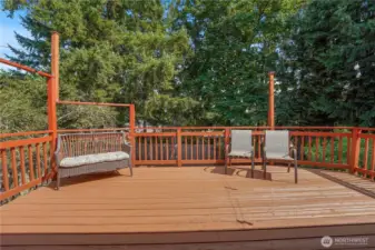 Deck by dining room