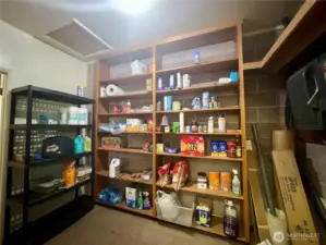 Large pantry area.