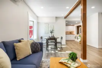 Large common living area extends to the right out of the picture.
