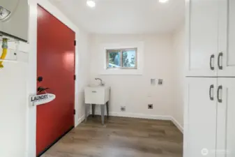 Large Laundry Room with Mop Sink