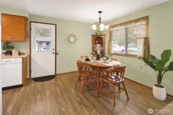 If you believe "back door guests are best" you'll appreciate this doorway, off the driveway, that brings you into the dining room.