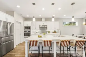 Gas cooking and quality stainless appliances