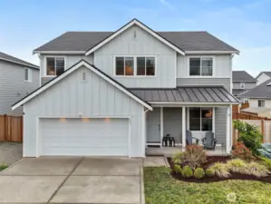 Beautiful 2020 build with modern curb appeal.