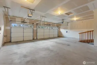 Huge 3 car garage.