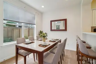 Virtually Staged Dining Room
