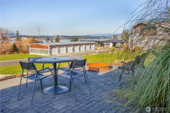 Community common area right across from lot