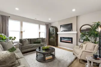 Cozy up for your favorite show after your delicious gourmet meal! Photo's are for representational purposes only. Colors and finishes may differ.