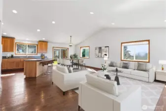 Virtually Staged Living Room