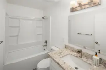 Second Bathroom has a tub