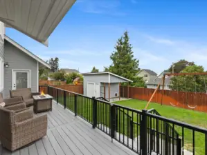 Large Deck off the Dining & Kitchen.