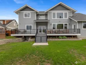 Wonderful fenced Backyard area off the Deck - plus a large 4' Crawl Space under the entire space.