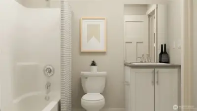 Upstairs main Bathroom