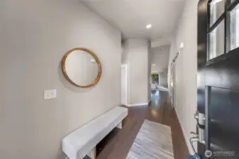 Oversized entry way.