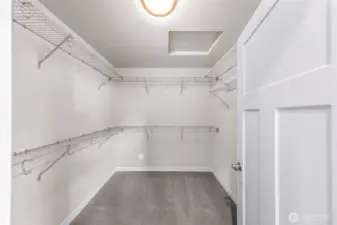 Large, walk in closet