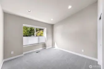 High end window treatments throughout the house.