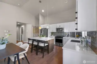 Vaulted ceilings throughout