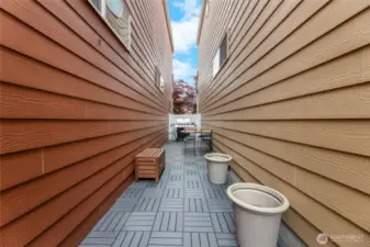Outdoor space off yard