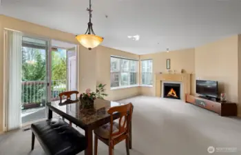 Dining Room to Living Room View