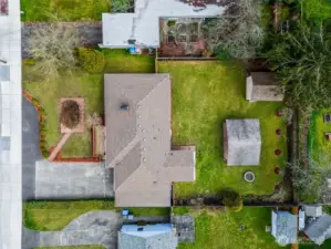 direct aerial view