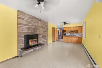 Dining room or additional living area