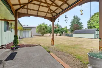 Patio off of kitchen