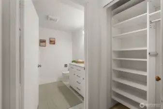 Wonderful closet space