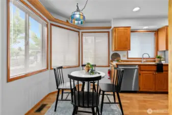 Very inviting kitchen nook