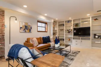 Basement has full height ceilings.