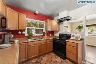 Virtually Staged Kitchen