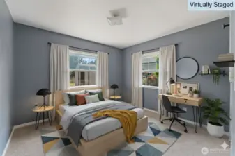 Virtually Staged Bedroom 3
