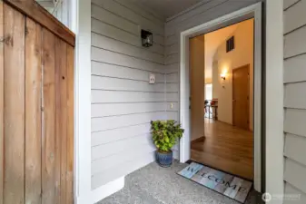 Covered front entry