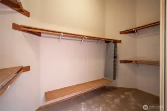 Primary walk-in closet