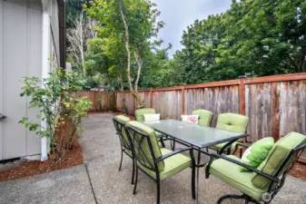 Patio area is spacious!
