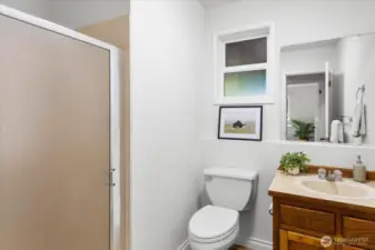 3/4 bathroom on the lower level