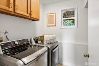 Laundry room on the lower level